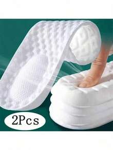 2pcs Sports Shoe Insoles, Super Soft Running Shoe Pads, Shock Absorbing Sole, Boys Valentine Heart Pattern, Girls Valentine T-Shirt, Valentine Heart Pattern Knit Sweater Decor, Mother's Day Gift, Garden, Summer, Beach, Squishy, Graduation, Shoe Rack, Storage Saver, Commencement, Congrats Grad, Graduation Party - Multicolor - View 19