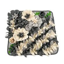 KM-P 1pc Pet Snuffle Mat Floral Grass Landscape Design With Rich Folds For Hiding Treats, Stimulate Olfactory Exploration Ability, Home Pet Interactive Training - Multicolor - View 9