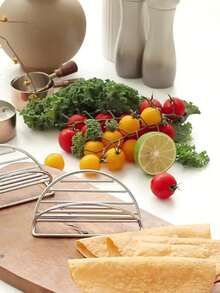 Stainless Steel Scone Tower Rack, Dining Cart, Tableware, Corn Tortilla Rack, Food Rack, Bread Rack, Egg Roll Rack - Multicolor - View 7