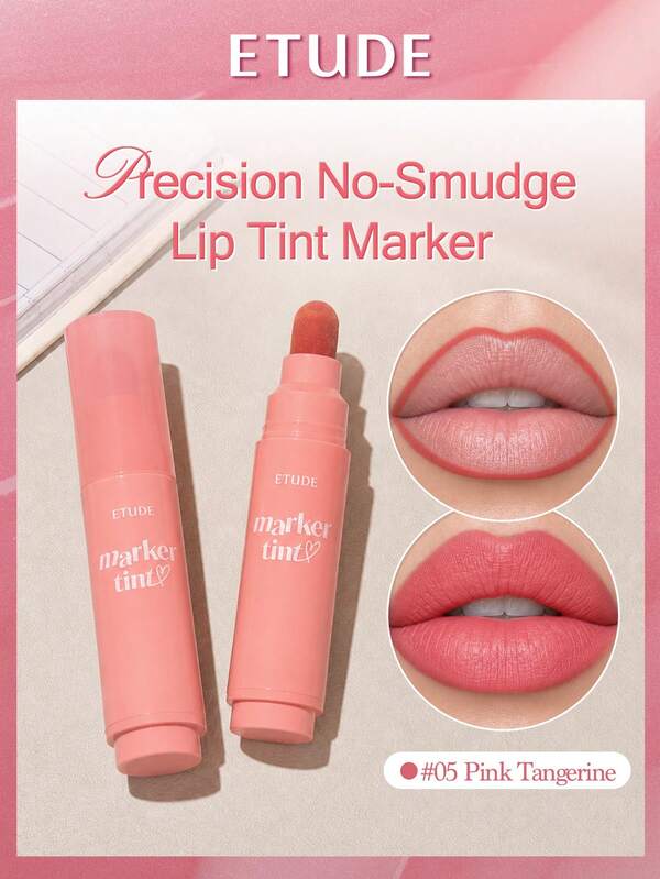 ETUDE Love Mark 霧面唇線筆，防暈染防水，奶油般質地，適合唇部輪廓勾勒與唇形修飾，日常必備