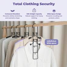 5-Tier Clothes Rack With Anti-Slip Foam Padding, Detachable, Space-Saving, Suitable For Hanging Shirts, Pants, Skirts, Sweaters And Coats, Ideal For Home Or Rental Use - Multicolor - View 7