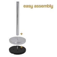 Portarotoli da cucina verticale in acciaio inox ø15cm base pesante antiscivolo supporto carta da cucina design minimalista piano di lavoro - Visualizzare 9