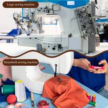 1/2pcs-Sewing Machine Thread Lock Stitch Line, Serger Thread Cones, All Purpose Polyester Thread Assorted Colors, Overlock Sewing Thread Spools For Sewing Machine Quilting Overlock Piecing And Drapery Machine - One Size Fits All - View 4