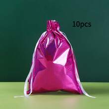 5/10/18pcs Essential Drawstring Opening Large-Capacity Gift Bags For Festivals, Banquet And Party Gift Packaging Bags, Multiple Colors Available, High-End Thickened, Souvenir Return Gift Bags, Practical And Convenient - Multicolor - View 6