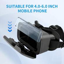 YIYI Smartphone VR Glasses, 100° Wide Angle VR Headset - Adjustable Pupil Distance, Lightweight Design, Compatible With 4.0-6.0 Inch Phones, Immersive 3D Movies And Games, Best Gift For Men And Women - 1pc - View 7