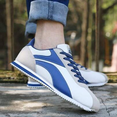 Vintage Patchwork Shoes For Men And Women, Suede & Leather Patchwork Low-Top Lace-Up Flat Casual Shoes, 2026 New Comfortable Lightweight Non-Slip Daily Commute Versatile Couple Jogging Shoes, Multiple Colors Available
