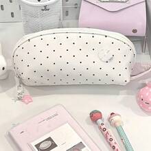 1pc Pine Cone Pencil Case, Multi-Functional Large Capacity Portable Handheld Pencil Case, Button Decor Zipper Closure Design, Built-In Independent Compartments For Easy Stationery Organization And Storage - A - View 6