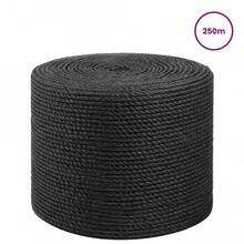 vidaXL Jute Rope 6 Black 100% Tossa Jute Natural Rope Garden Rope Versatile Jute Rope Hemp Rope For Indoor Outdoor Rustic Multifunctional - Black - View 6