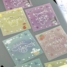 SANRIO 30入/三麗鷗官方授權 Hello Kitty 透明星空便利貼，Kuromi，可撕式學生裝飾黏貼備忘錄紙，Cinnamoroll - 彩色 - 查看 6