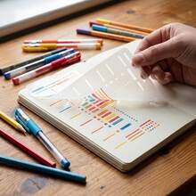 12 Flexible Drawing Templates, Reusable Grid Templates, Perfect For Notebooks, Creative Notes, List Making, Daily Planners, Calendars And Binder Refills. Essential Tool For Handwritten Notes. - One Size Fits All - View 8