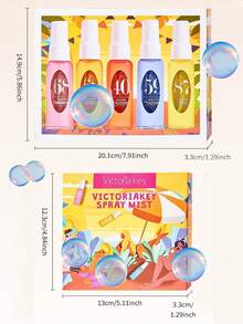 1/4/5pcs Brazilian Fragrance Spray,Air Freshener With Gift Box,Beach-Themed Digital Scent Mist.Includes Coconut,Vanilla,Etc.Naturally Fresh And Long-Lasting.Portable Design Suitable For Closets,Cars,And Travel.Ideal For Valentine's Day,Mother's Day - Multi-spice - View 9