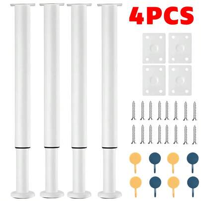 2/4PCS Table Leg, Adjustable Desk Legs 72-110cm, Kitchen Worktop/Desk/Breakfast Bar Table Leg Bar, Height Adjustable Furniture Legs For DIY Table, Home, Office