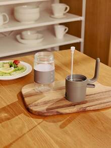 1pc Clear Glass Oil Sprayer Bottle For Kitchen & Air Fryer - Grey - View 4