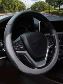 Steering Wheel Cover Car Handle Cover Ultra-Fine Fiber Leather Handle Cover Universal Car Steering Wheel Cover High-End Business Handle Cover - One Size Fits All - View 7