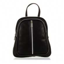 Dam Marciana Backpack Women.Authentic Leather Dollaro - Black - 查看 1
