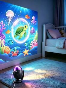 1PC Ocean & Galaxy LED Projector Light – Rotating Starry Sky & Ocean ...