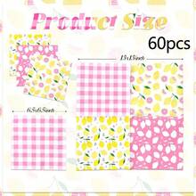 20/40/60pcs Lemon Party Napkins Summer Fruit Disposable Paper Napkins For Lemon Birthday Baby Shower Bridal Shower Wedding Party Decorations - Multicolor - View 7
