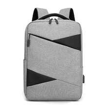 Dam Laptop Backpack With USB Charging Interface. - Grey - View 2
