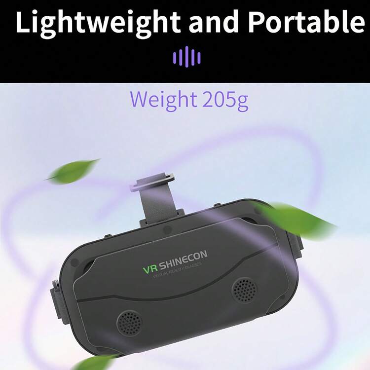 YIYI 3D VR 頭戴式裝置，相容 iPhone 與 Android 手機，適用 4.7-7.2 吋螢幕，通用虛擬實境眼鏡，柔軟舒適新款 3D 眼鏡，附 VR 眼鏡控制器，適用 4.7-7.2 吋智慧型手機 - 查看 11