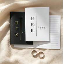 2 Elegant "His & Hers" Wedding Vow Books - 28 Pages, 5.5" X 3.9" - Perfect For Bridal Shower, Anniversary And Wedding - Includes Time Capsule Love Letter - Ideal Keepsake For Couples And Bridesmaid Gifts School Supplies - one-size - View 9