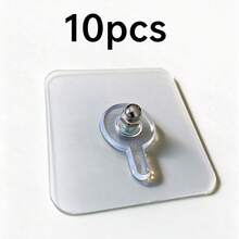 Móc treo vít trong suốt tháo rời được cho nhà ở, nhà bếp, văn phòng, miếng dán keo chống nước, không cần khoan - Nhiều màu - Xem 12