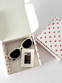 Fashionable Minimalist Colorful Printed Heart Bow Airplane Gift Box Packaging, Gift Accessories Packaging Box, Express Gift Box, Wedding And Holiday Gift Packaging Box, Suitable For Holiday Gifts And Daily Use - Multicolor - View 7