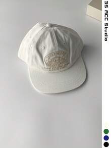 字母刺繡平帽簷寬帽簷棒球帽 春夏旅行顯臉小嘻哈棒球帽 男士遮陽帽 嘻哈平帽簷棒球帽 滑板嬉皮女孩風 - 彩色 - 查看 14