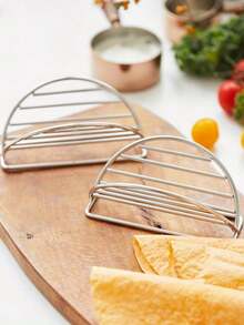 Stainless Steel Scone Tower Rack, Dining Cart, Tableware, Corn Tortilla Rack, Food Rack, Bread Rack, Egg Roll Rack - Multicolor - View 4