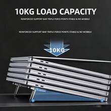 1 Pair Adjustable Keyboard Stand, Universal For Keyboard And Laptop. Multi-Purpose: Keyboard Height Increase And Laptop Cooling. Essential For Students Back To School And Business Travel. Lightweight And Compact, Space-Saving, 2-Level Adjustable. - Multicolor - View 5