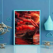 1pc DIY 5D Diamond Painting Kit, Suitable For Adults And Beginners, Craft Supplies, Applicable For Living Room, Bedroom, Office, Wall Decor Art - round diamond - View 6