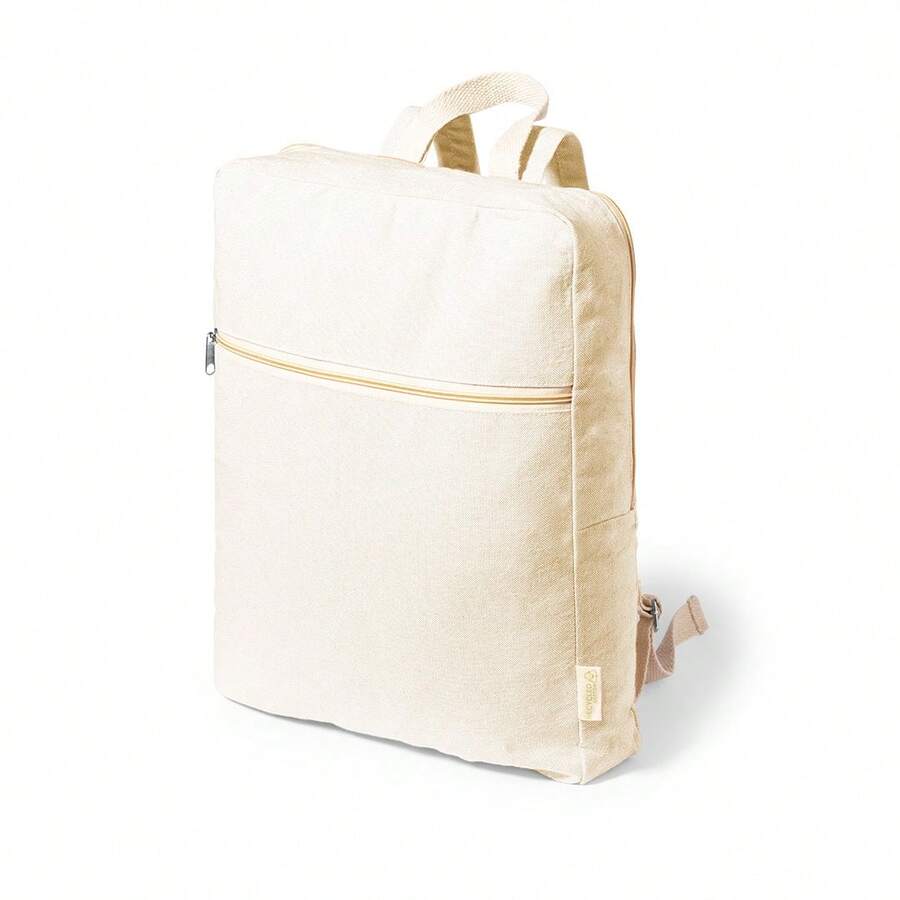 Dam Mochila de línea nature en suave material 100% algodón orgánico - Beige - Ver 1