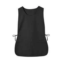 1 pieza Delantal de limpieza para el hogar, estilo chaleco, 2 bolsillos, unisex, delantal de trabajo, delantal de empleado, múltiples colores disponibles, adecuado para cafetería, restaurante y otros lugares - color sólido - Ver 10