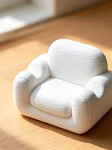 Suporte de Telefone Mini Sofá Impressão 3D Criativo Fofo Sofá Relaxado Ornamento de Mesa Estilo INS Suporte de Armazenamento Relaxado para Maratona de Séries Multicolorido Opcional - Suporte para celular em formato de puff (1 unidade) - Visão 6