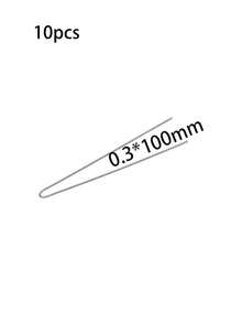 Steel Wire Flexible Durable Collapsible Big Eye Embroidery Beading Needles Easy Threading Sewing Needles Open End For Any Thread Size Jewelry Making 10cm/4in(Folded Length) 10 Pcs - View 12