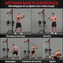 Sportnow Support de musculation gratuit pour musculation - Rouge - Voir 4