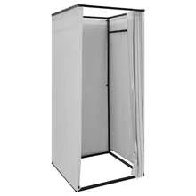 YUNRUX Clothing Store Walk-In Closet, Freestanding Temporary Privacy Room - 灰色 - 查看 6