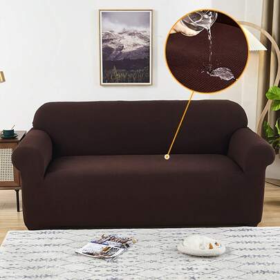 An Upgraded European And American Style Sofa Cover With Corn Grain Jacquard, Featuring Elastic Full Coverage. This Sofa Protector Is Suitable For All Seasons, Removable And Washable, Cat Scratch Resistant, And