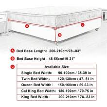 DUJUIKE Velvet Bed Frame Cover, Bed Skirt, Can Replace Traditional Bed Skirt, Suitable For Standard Double, Queen And King Size Beds - Pine and Cypress Green - View 3
