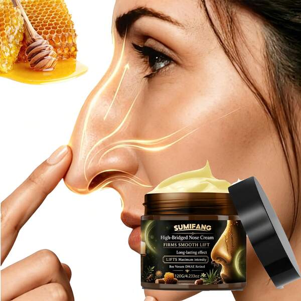 SUMIFANG Krim Wajah Pengencang & Pengangkat Bees, Mengencangkan & Mengangkat Kulit Wajah, Membentuk Jembatan Hidung yang Terdefinisi, Menghaluskan Kulit Kasar di Sekitar Hidung, Membuat Kulit di Sekitar Hidung Halus & Bercahaya, Gunakan Pagi & Malam, 120g