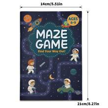 Seri Buku Aktivitas Permainan Labirin Pembelajaran Dini dengan Petualangan Luar Ruangan, Kota, dan Sekolah, Sampul Bergambar, Buku Kerja Teka-Teki Berdasarkan Usia untuk Usia 3 hingga 12 Tahun ke Atas untuk Fokus pada Penalaran, Berpikir Logis, dan Keterampilan Pemecahan Masalah - Buku Aktivitas Labirin untuk Pembelajaran Awal Anak - View 3