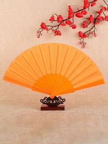 1pc Women's Folding Hand Fan, Vintage Fabric Fan - Carnival Fan, Chinese Kung Fu Tai Chi Festival Dance Decorative Handheld Fan, Christmas Gift/Birthday Gift, Elegant Lightweight Kung Fu/Tai Chi Fan - Professional Folding Design, Classic Sound Effect, Traditional Chinese Style (Due To The Fragile Material Of The Fan, There May Be Defects. The Fan Is 23cm Long, Please Note Before Purchasing.) - Multicolor - View 8