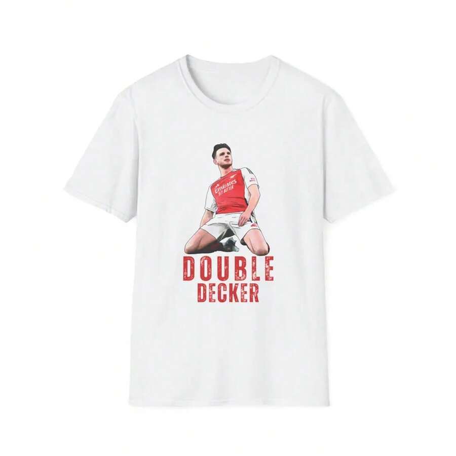 Camiseta Declan Rice: Diseño Double Decker, Regalo de Fútbol - Blanco - Ver 1