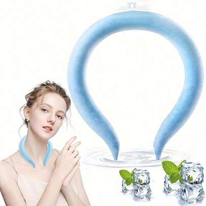 Reusable Cooling Neck Collar, Wearable Neck Cooler For Hot Weather, Suitable For Temperatures Below 28°C (90°F), Summer Heatwave