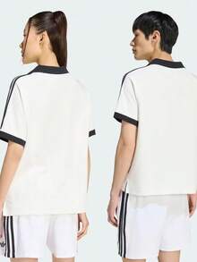 Adidas Originals Men's Terry Polo Shirt Knitted Collar Short Sleeve TKW7399 - Beige - View 3