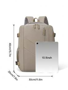 myco bags 航空機艙登機背包附組合鎖，40x30x20CM符合Ryanair標準，輕量女款旅行背包，簡約清新風格中學生旅行袋，大容量男款旅行袋，筆電登山背包 - 彩色 - 查看 7