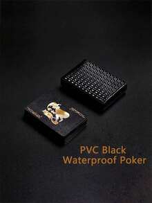 1 Pack Waterproof Plastic Playing Cards, Suitable For Christmas And Holiday Parties, Family Game Night, Party Favors And Gifts - Includes Trick Cards And Magic Performance Cards, Suitable For Adults, Men And Teens Entertainment (Black & Gold Edition) - Multi-color - View 4