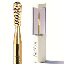 NotNoot Nail Drill Bit Carbide Rotary Burrs Cuticle Clean For Nail Salon Manicure Tools 3/32" (XF) - Gold - View 6