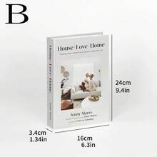 1/3件裝居家時尚仿真書裝飾品,奢華裝飾書,客廳裝飾,家居裝飾,咖啡桌書,現代時尚裝飾書,可堆疊展示書,酒店裝飾,禮物 - 裝飾書 - 查看 12