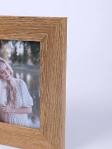 1pc Vintage Foldable Desktop Photo Frame, Square Divided Compartment Tabletop Picture Frame, Suitable For Couples Anniversary Valentine's Day Bedroom Desk Decor Ornament[Frame Only, No Photos Included] - Hinge Photo Frame - View 4