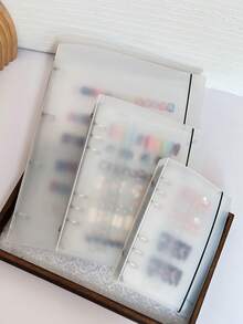 Minimalist Nail Art Storage Album Handmade Press-On Nail Display Card Book Large Capacity Nail Tip Color Storage Book Includes 3 Inner Pages Does Not Include Nail Tips - Multicolor - View 2